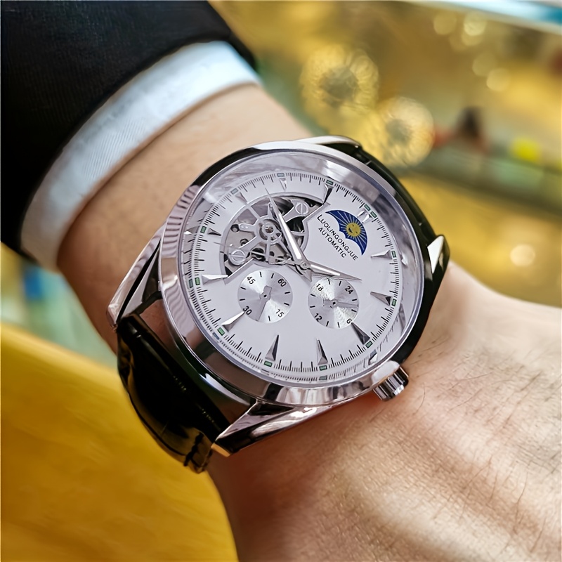 高級高級ビジネスメンズ機械式時計、スケルトンデザイン、自動巻 - Luxury Watch Name Brands のレビューと価格