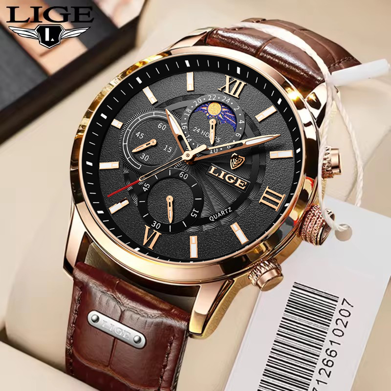 メンズ腕時計 LIGE トップブランドの高級メンズ腕時計男性 - Luxury Watch Holder For Men のレビューと価格