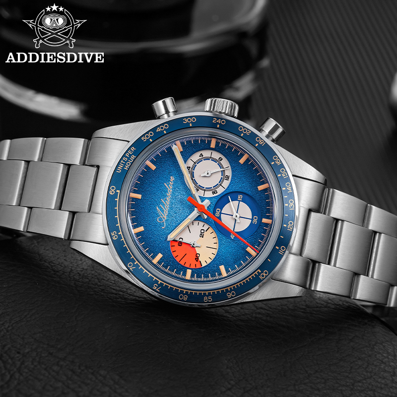 ADDIESDIVE トップブランド AD2551 クロノグ - Diver Watch 300M のレビューと価格